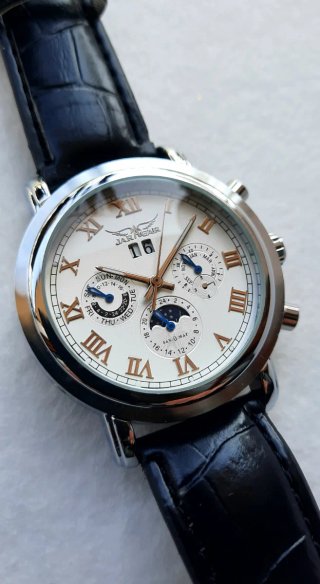 Orologio JARAGAR automatico uomo nero/argento