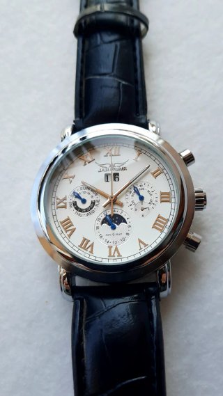 Orologio JARAGAR automatico uomo nero/argento