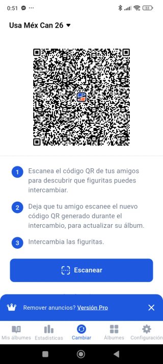 Intercambio de cromos álbum 1