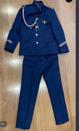 Traje de comunión niño azul