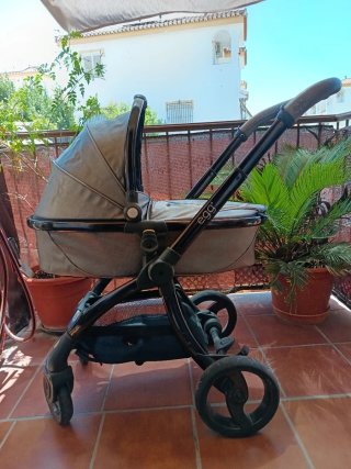 Carrito egg Carry Cot Gun Metal-Mirror