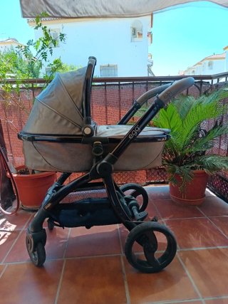 Carrito egg Carry Cot Gun Metal-Mirror