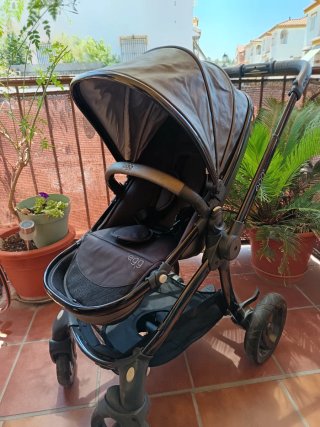 Carrito egg Carry Cot Gun Metal-Mirror