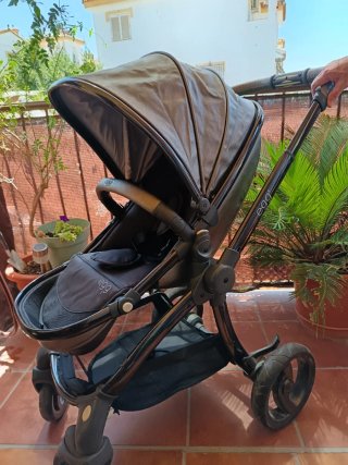 Carrito egg Carry Cot Gun Metal-Mirror