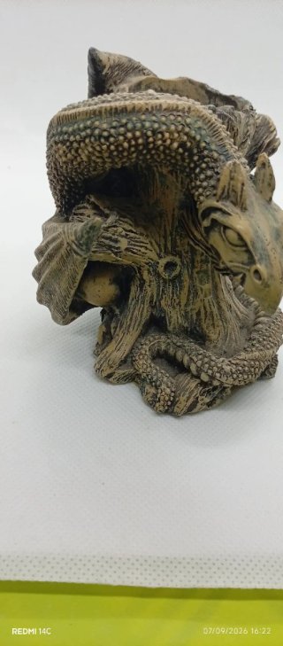 Figura Portavelas Dragón Tudor Mint - Polystone Dr