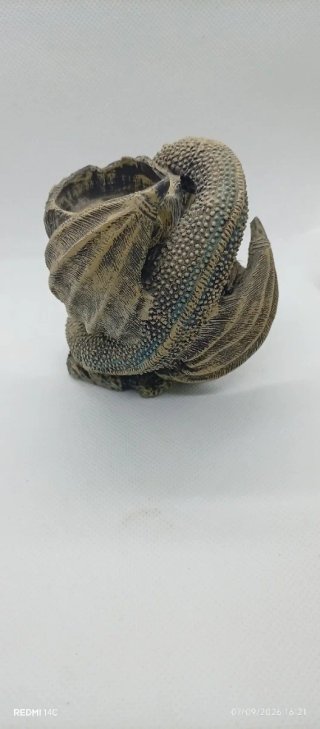Figura Portavelas Dragón Tudor Mint - Polystone Dr