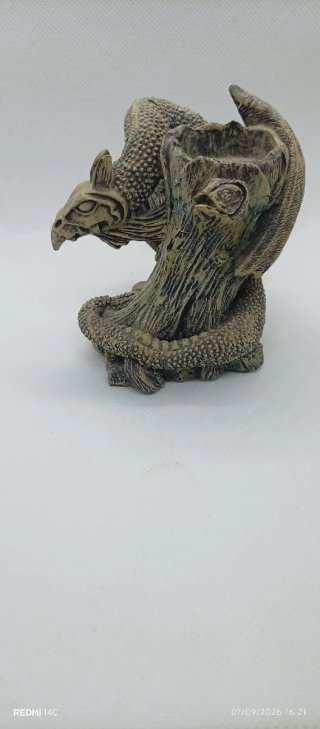 Figura Portavelas Dragón Tudor Mint - Polystone Dr