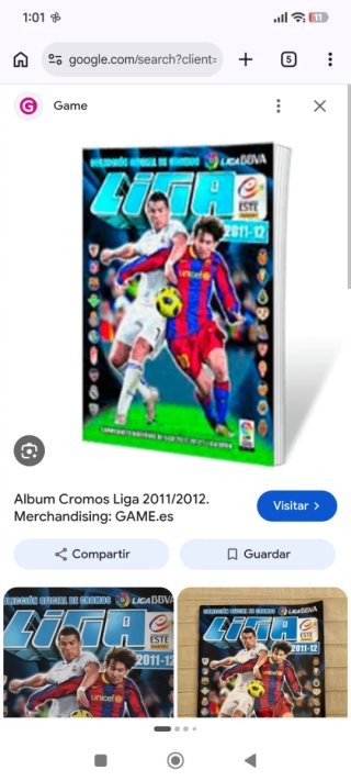Álbum Cromos Liga 2011/2012