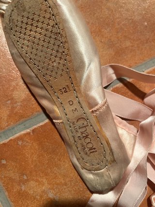 Zapatillas de punta ballet rosa talla 32