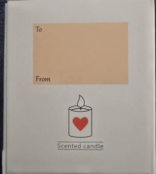 Candela decorativa a forma di orsetto