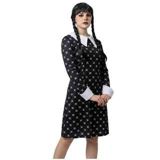 Disfraz Miércoles Addams Talla L Gótico Vestido