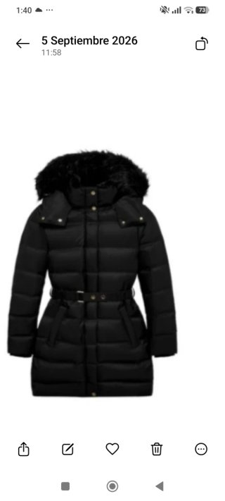 Anorak Nuevo acolchado Zara XXL Negro