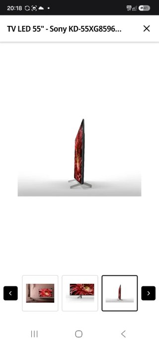 TV Sony KD-55XG8596 Negra