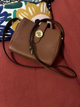 Bandolera Ralph Lauren Marrón y Dorado