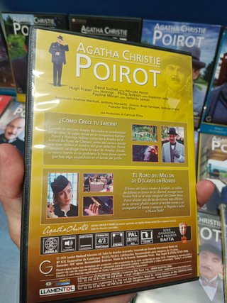 Lote 25 DVDs, Agatha Christie, Poirot, casi completa