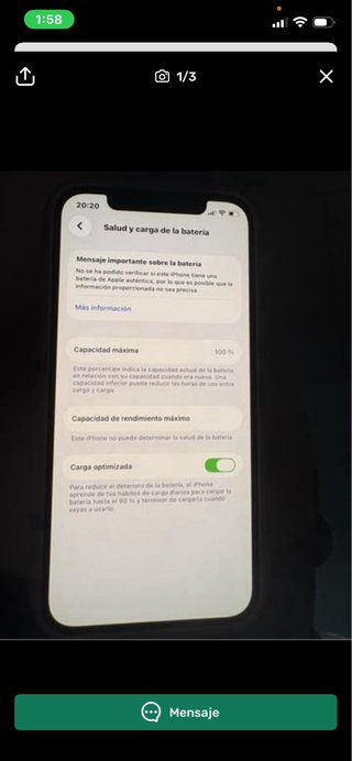 iPhone 12 Negro con Caja y Cargador
