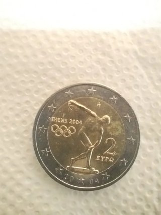 Moneda 2€ Euro Atenas 2004 Grecia Olímpica