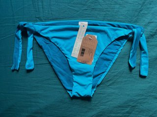 Braguita con lazos bikini turquesa talla S