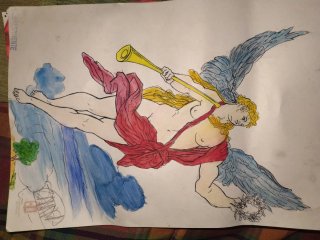 Dibujos a mano: Paisaje marino