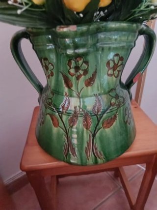Jarrón de cerámica Tito verde