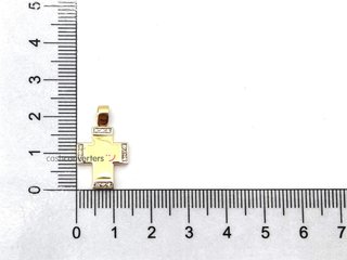 colgante oro 18k con piedra con diamante
