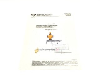 colgante oro 18k con piedra con diamante