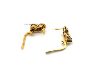 pendientes oro 18k con piedra con diamante