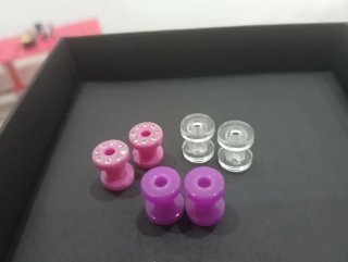 3 Pares Dilataciones Acrílico Hipoalergénico 5mm