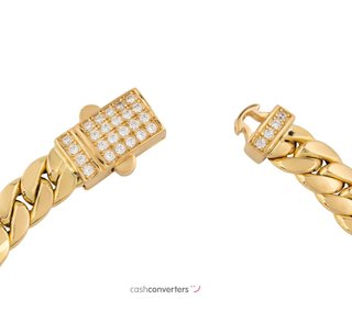 pulsera oro 18k con piedra con circonita