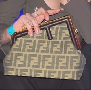 Bolso Fendi Marrón y Dorado