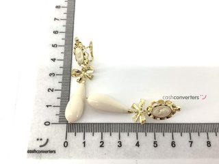 pendientes oro 18k con piedra con cuarzo