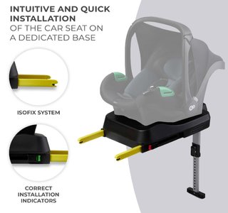 Kinderkraft MINK FX 2 Base ISOFIX Negra