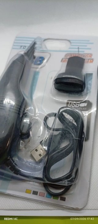 Lote PC: Ratón USB + Mini Aspirador