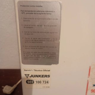 Calentador Junkers Gas Natural