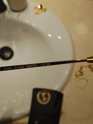 Gafas Versace Originales Doradas y Negras