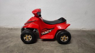 Moto Quad Racy Feber Infantil Roja