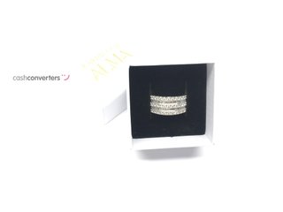 anillo oro 18k con piedra con diamante