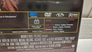 Paura in Palcoscenico DVD - Hitchcock