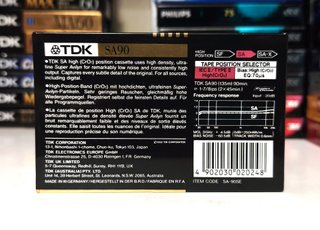 2x Cassetes TDK SA 90 High Position