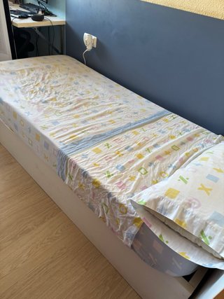 Cama canapé de  90cm con colchón