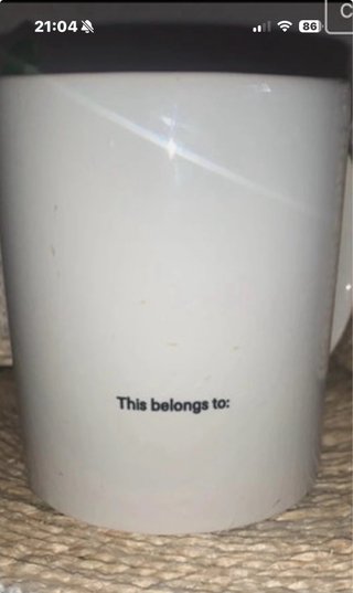 Taza Loewe Original Blanca y Amarilla