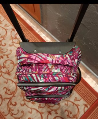 Mochila con ruedas multicolor