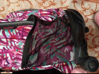 Mochila con ruedas multicolor