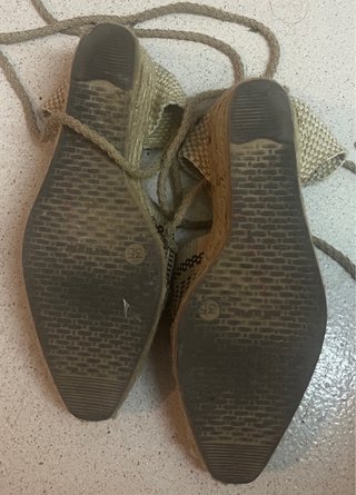 Alpargatas con cordones talla 35