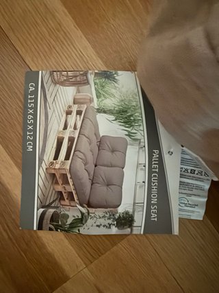 Cojín Palet Beige Nuevo