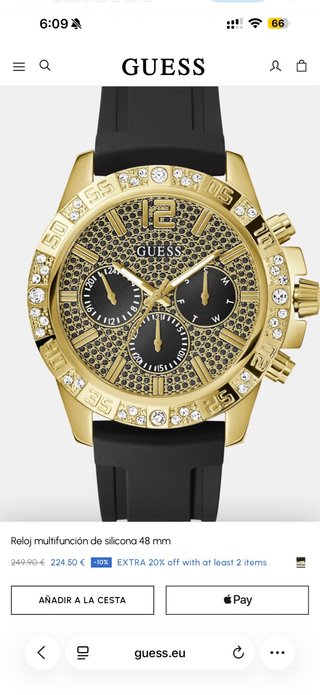 Reloj Guess Multifunción Silicona 48mm