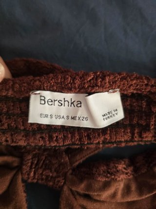 Top Bershka Marrón Talla S
