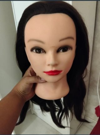 Cabeza de maniquí para peluquería