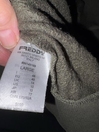 Felpa Freddy con zip e cappuccio tg L