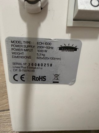 2 Calentadores Eléctrico Kayami ECH-1000